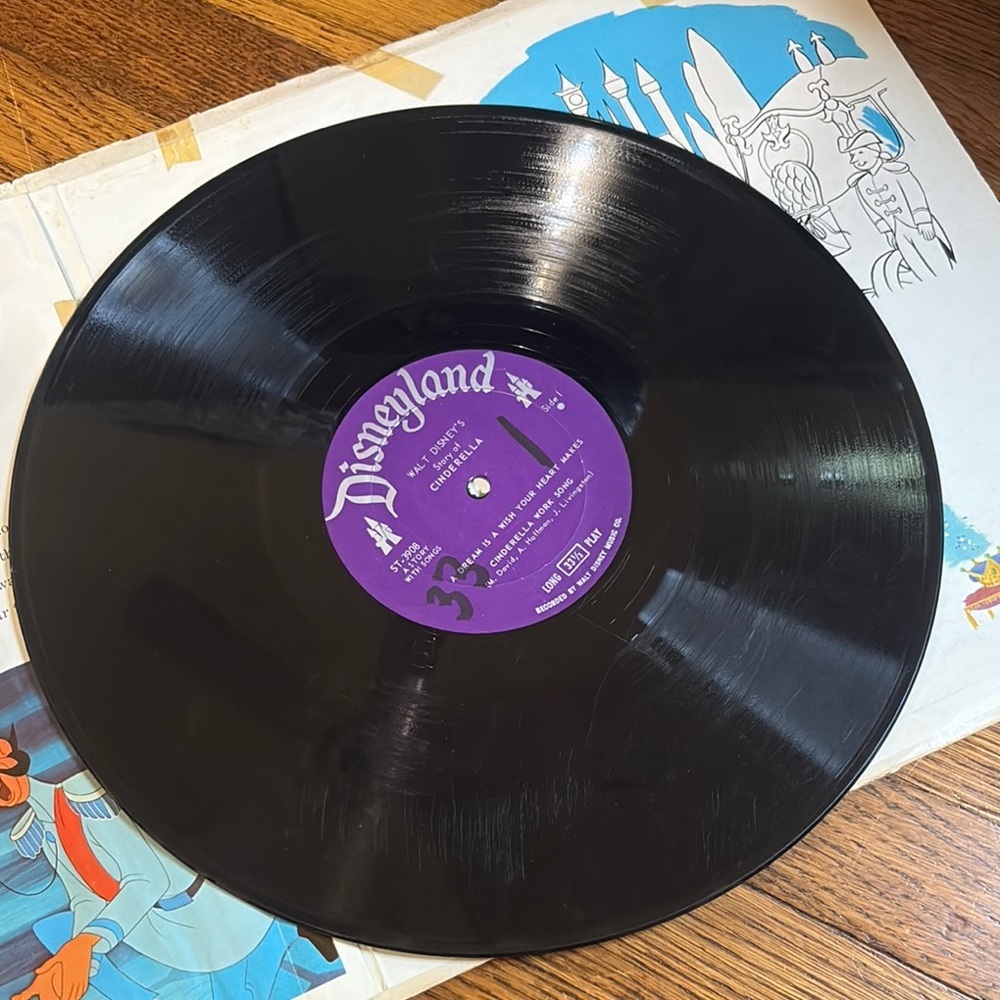 Walt Disney's Cinderella Storybook Vintage Record - Picture 8 of 8